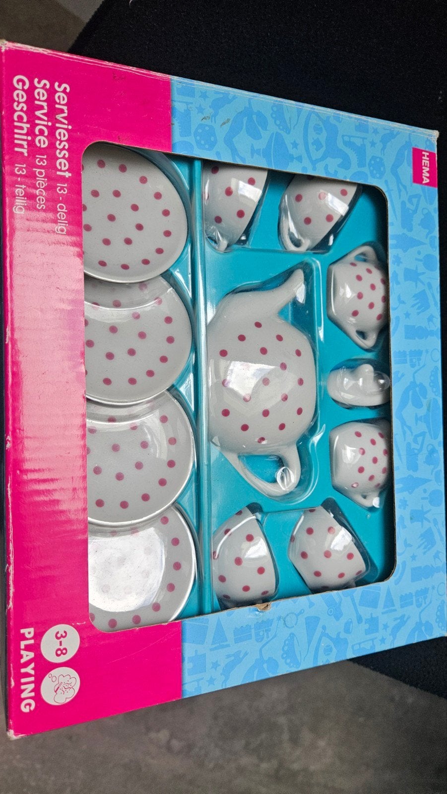 Hema Servies Speelset 13-delig - Nieuw in doos, Ophalen of Verzenden, Nieuw, Jongen of Meisje