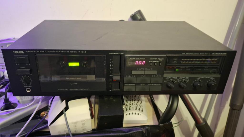 Yamaha K-540 Stereo Cassette Deck - Vintage Hifi, Ophalen of Verzenden, Enkel, Overige merken, Tiptoetsen