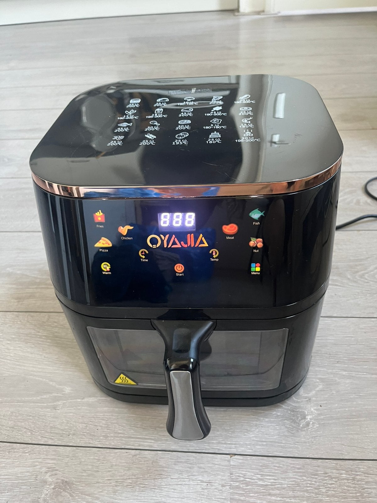 Airfryer OYAJIA Model 21 (220–240V), Ophalen of Verzenden, Zo goed als nieuw, Airfryer