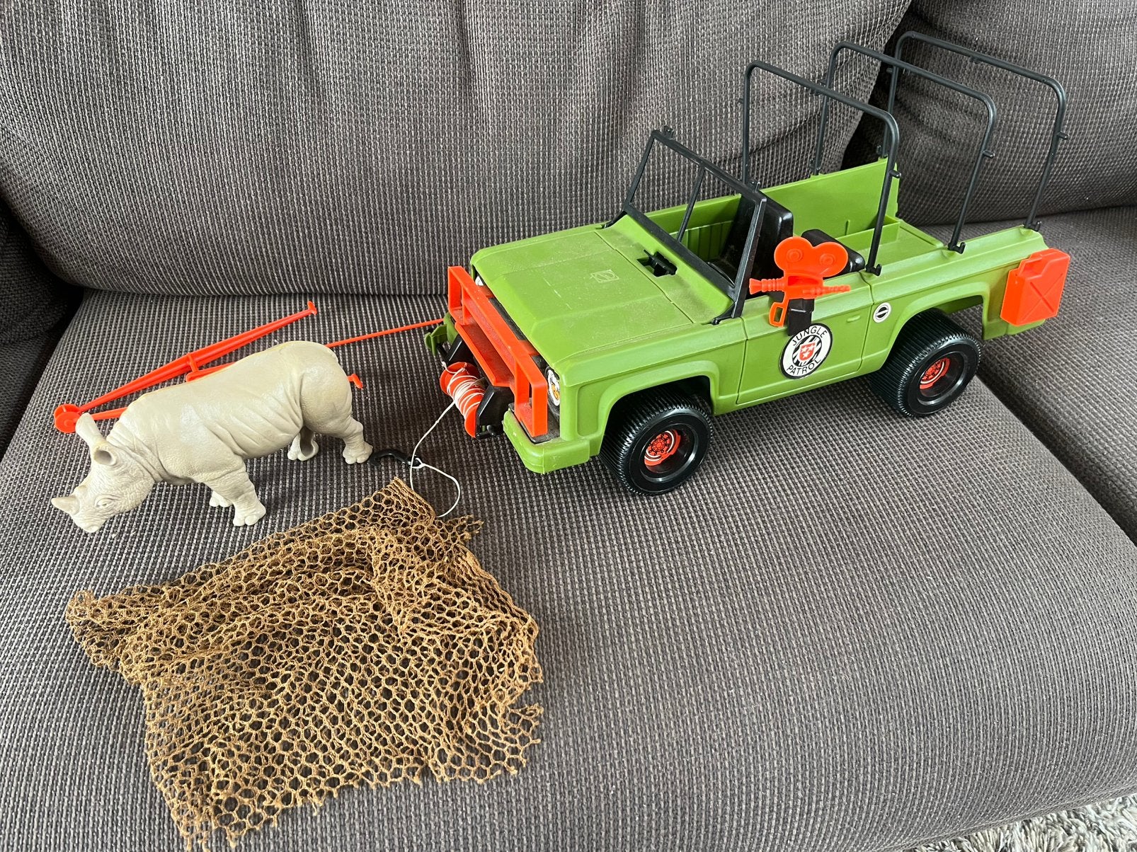 Mattel Big Jim safari jeep, Ophalen, Gebruikt
