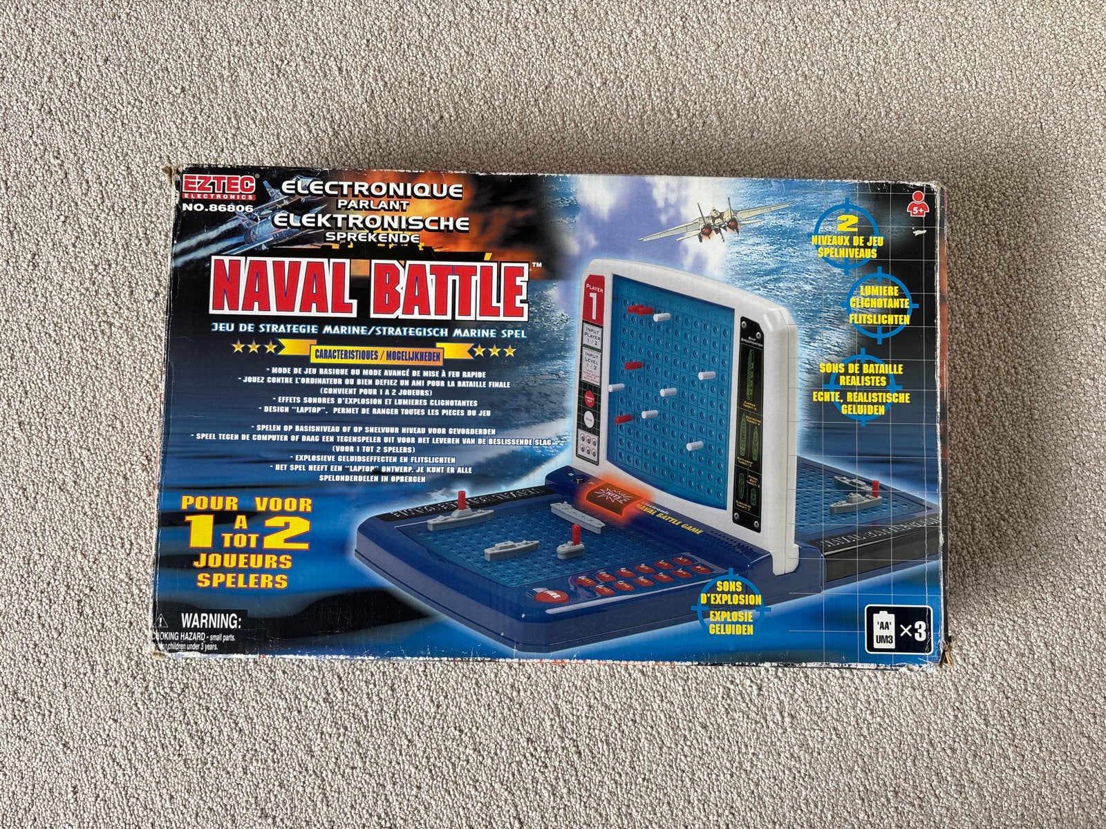 Elektronisch Zeeslag Spel - Naval Battle Game, Een of twee spelers, Ophalen of Verzenden, Zo goed als nieuw
