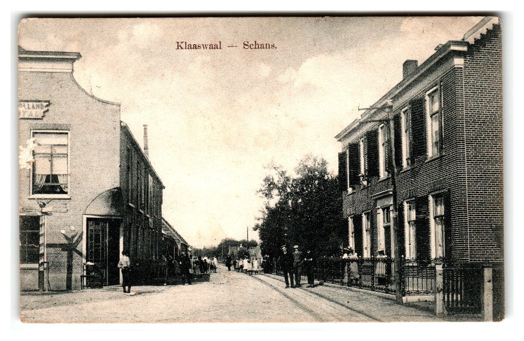 Klaaswaal, Schans, Verzamelen, Ansichtkaarten | Nederland, Verzenden, Voor 1920, Gelopen, Zuid-Holland