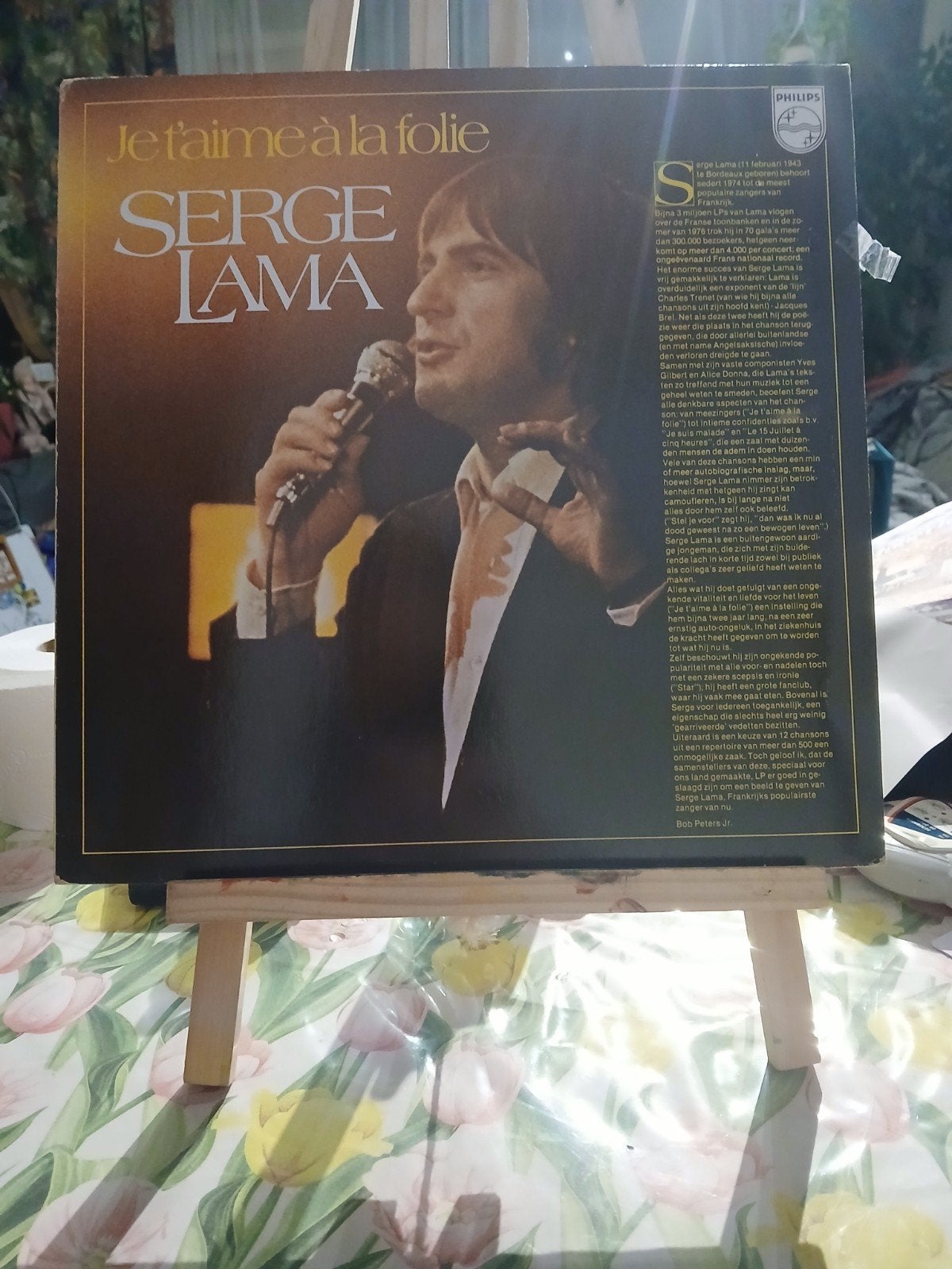 Serge Lama - Je t'aime à la folie LP (Philips)