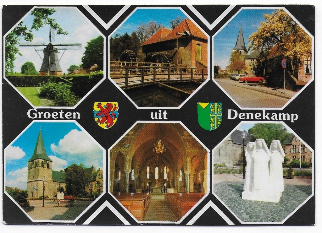 Denekamp gelopen Ansichtkaart ( B2544 ), Verzamelen, Ophalen of Verzenden, 1980 tot heden, Gelopen