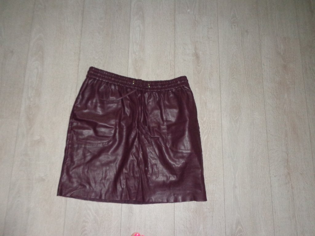 paars/rode nepleren rok van Fifth House, maat 42, Kleding | Dames, Paars, Maat 42/44 (L), Ophalen of Verzenden, Zo goed als nieuw