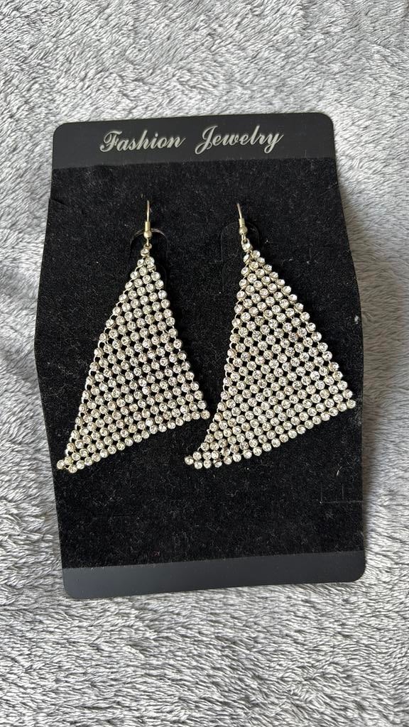 Glitterende Buikdans Oorbellen - Zilverkleurig, Overige materialen, Hangers, Overige kleuren, Nieuw