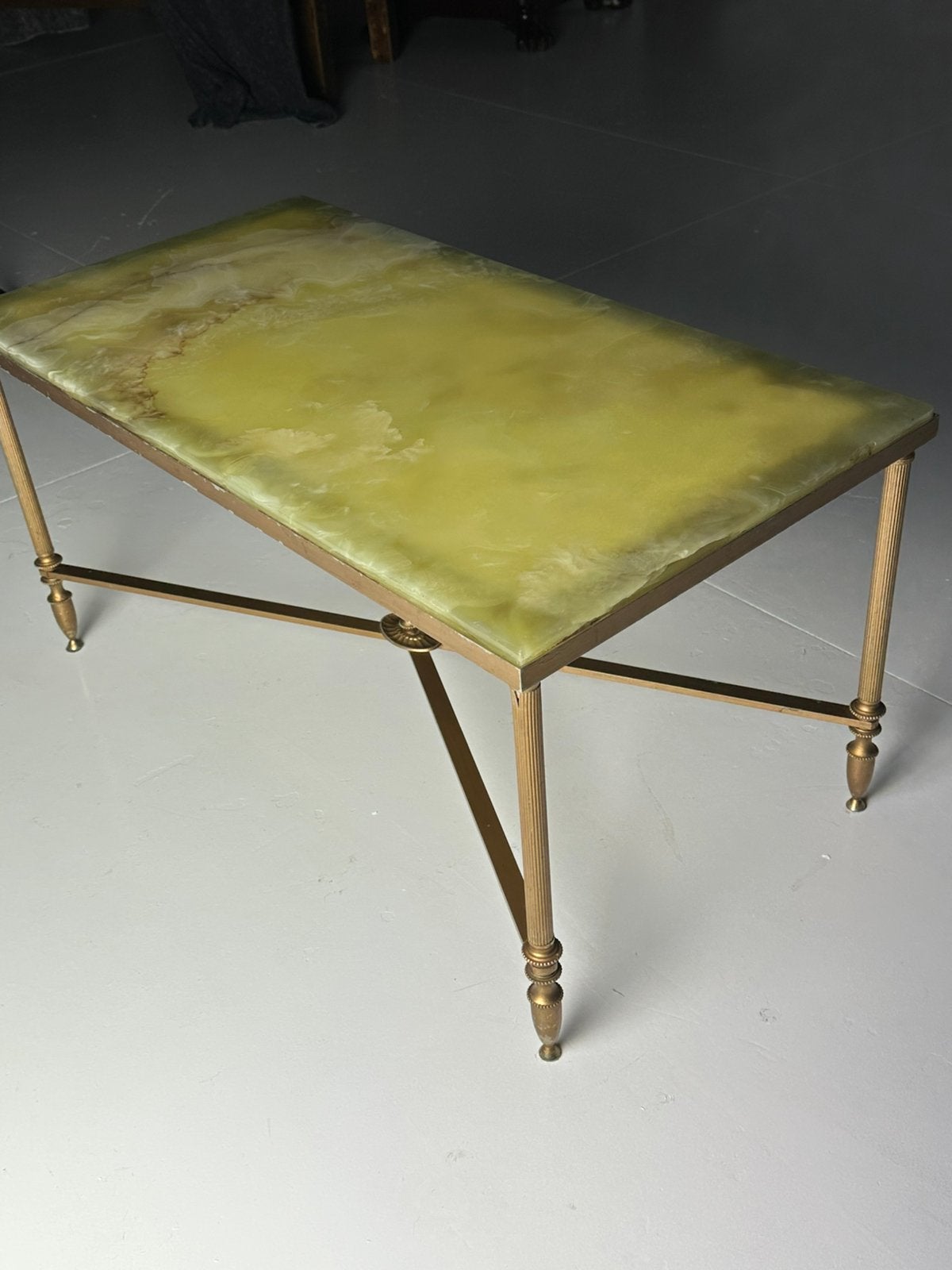 Onyx Salontafel – Italiaans Mid Century Design, 100 tot 150 cm, Zo goed als nieuw, Rechthoekig, 50 tot 100 cm
