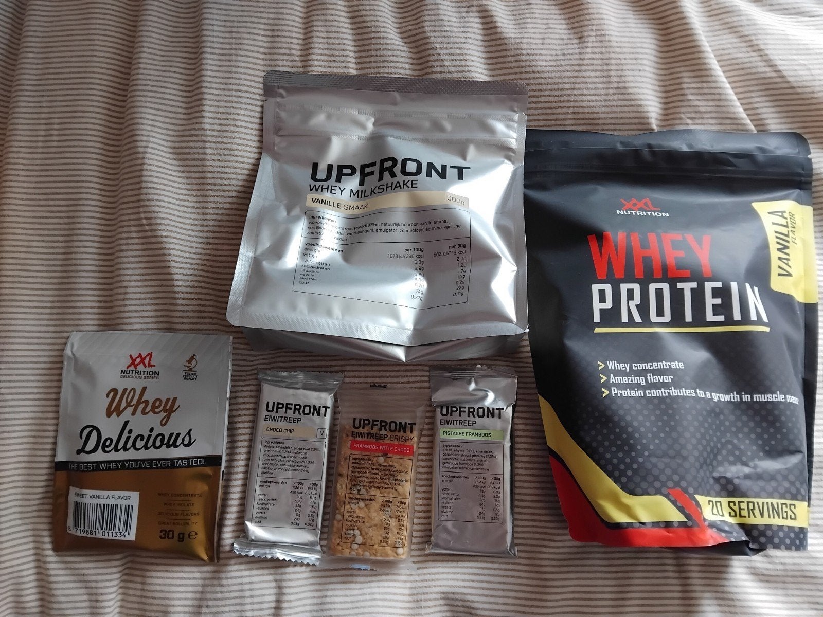 Eiwitshakes en eiwitrepen - Upfront & XXL Nutrition, Verzenden, Nieuw, Poeder of Drank