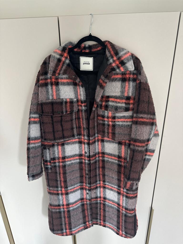 Pimkie geruite shacket jas - Maat M, Kleding | Dames, Jassen | Winter, Ophalen of Verzenden, Zo goed als nieuw, Maat 38/40 (M)