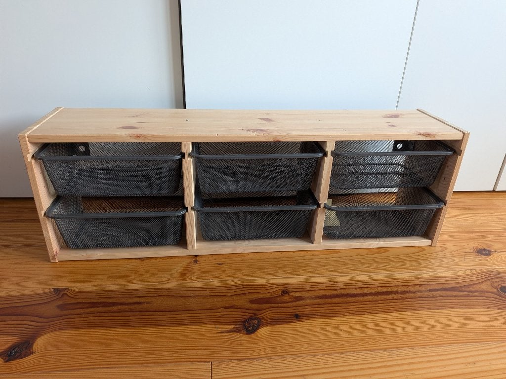 Trofast IKEA wandkast met draadmanden, Kast, Zo goed als nieuw, 75 tot 100 cm, Minder dan 50 cm