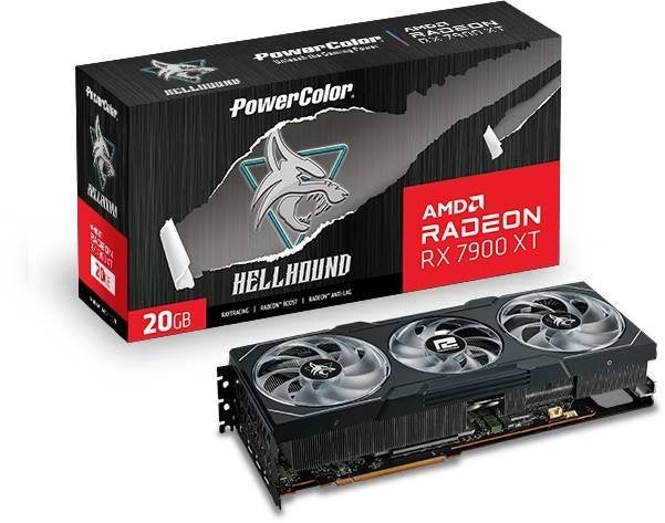 PowerColor Hellhound AMD Radeon RX 7900 XT 20GB, AMD, GDDR6, PCI-Express 4, Ophalen of Verzenden