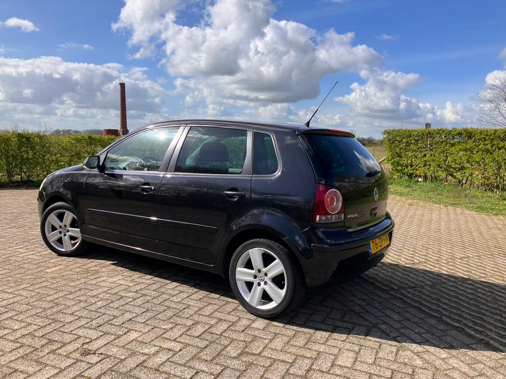 Unieke kans: VW Polo 1.4 Comfortline 2008 Zwart KM 68.678 !, Voorwielaandrijving, Stof, 40 €/maand, 4 cilinders