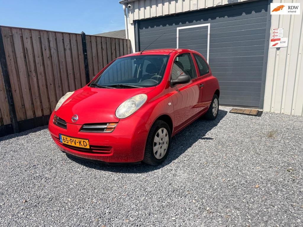 Nissan 1 JAAR APK! Micra 1.0 basis, Gebruikt, 31 €/maand, 4 cilinders, Airbags