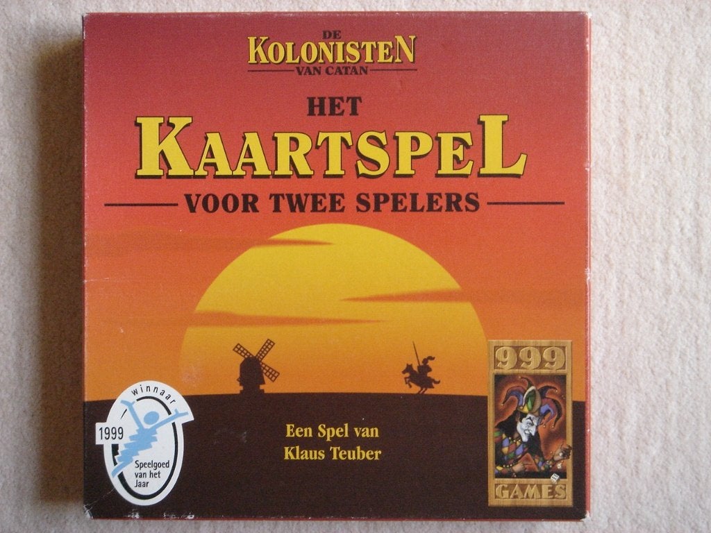 LEUK: De Kolonisten van Catan: Het Kaartspel, Een of twee spelers, Ophalen, Gebruikt, 999 Games