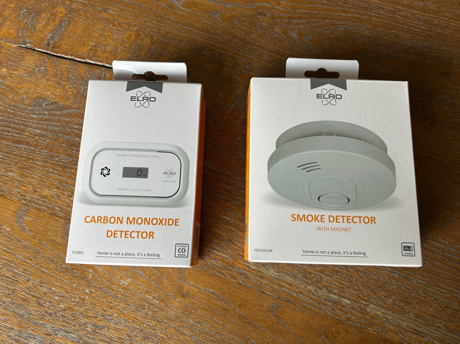 New ELRO Koolmonoxidemelder en Rookmelder Set - Nieuw, Ophalen of Verzenden, Nieuw, Detector, Sensor of Melder, Rook