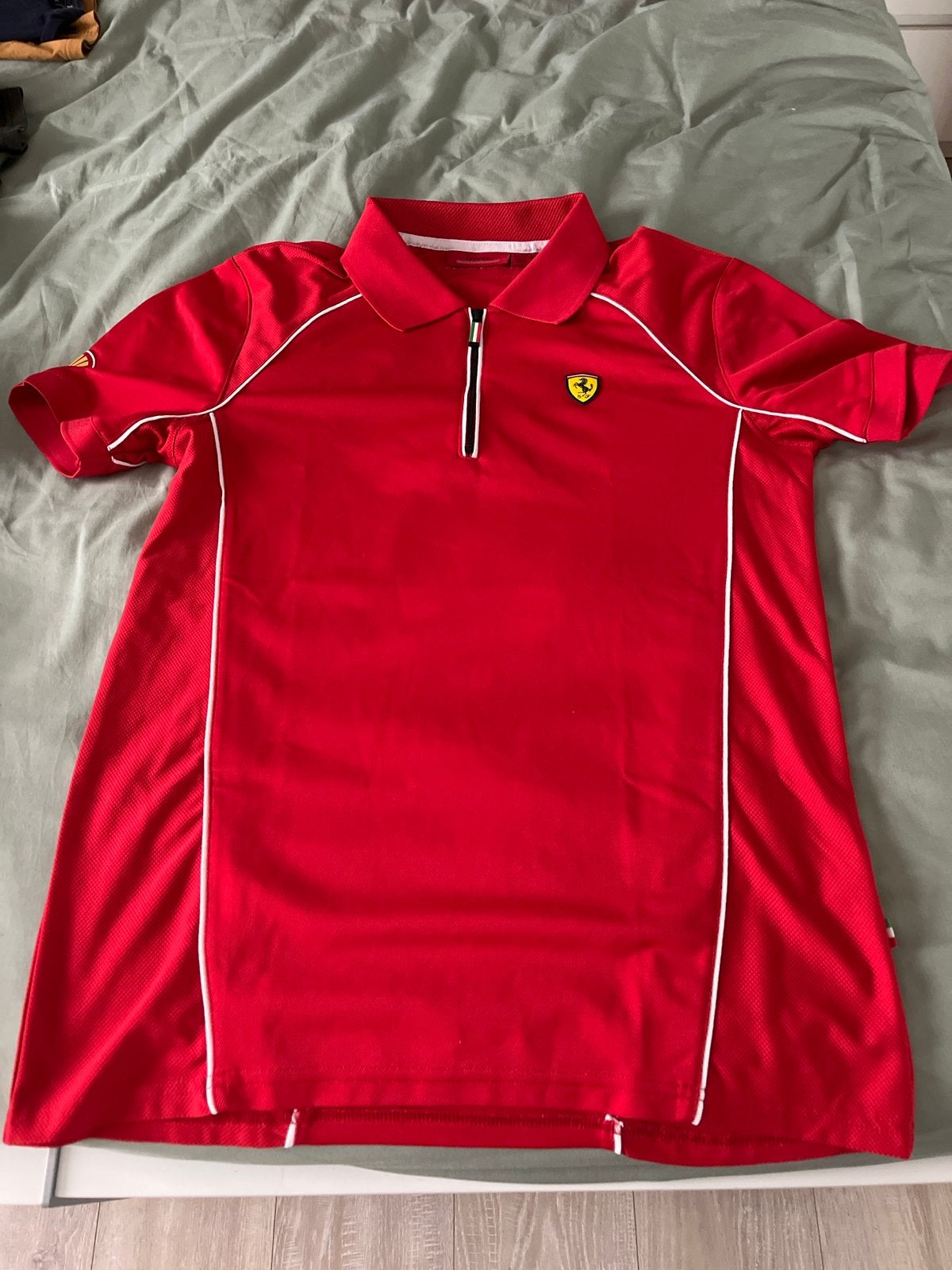 Ferrari Polo Shirt Rood - Maat S, Ophalen, Zo goed als nieuw, Maat 46 (S) of kleiner, Rood