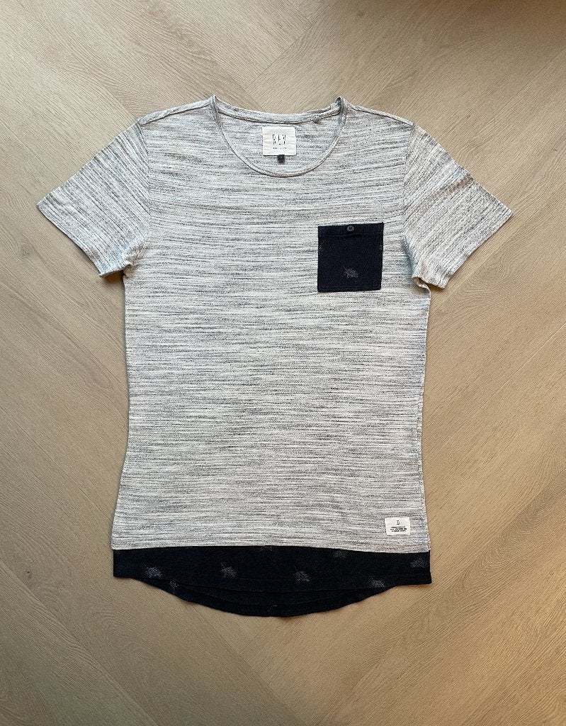 heren shirt merk REV maat M, Maat 48/50 (M), Ophalen of Verzenden, Grijs, Gedragen