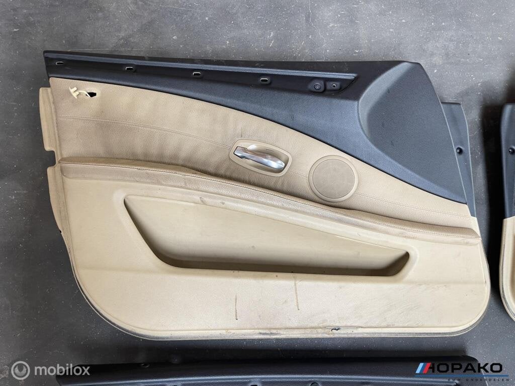 Deurpanelen set beige leder BMW 5 serie E60 E61 LCI, Auto-onderdelen, Gebruikt, Einsteinlaan 5 rijswijk, Bmw, Ophalen of Verzenden