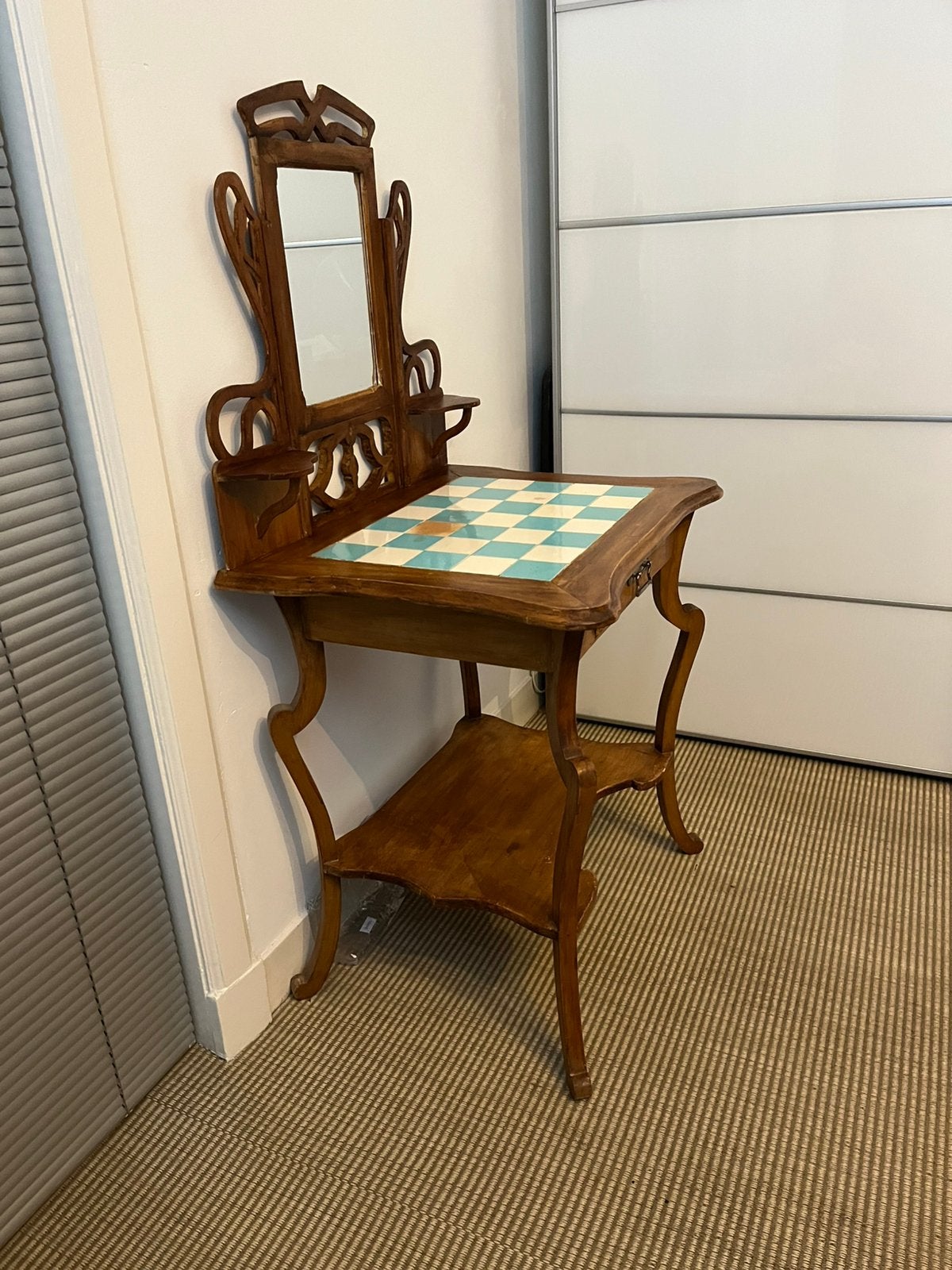 Vintage,Jugendstil, art deco tafel, kaptafel, Ophalen, 100 tot 150 cm, Jugendstil / srt deco, 50 tot 100 cm