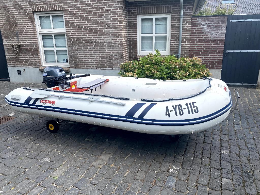 Rubber boot, Watersport en Boten, Rubberboten, Ophalen, Aluminium, Gebruikt, Inclusief motor