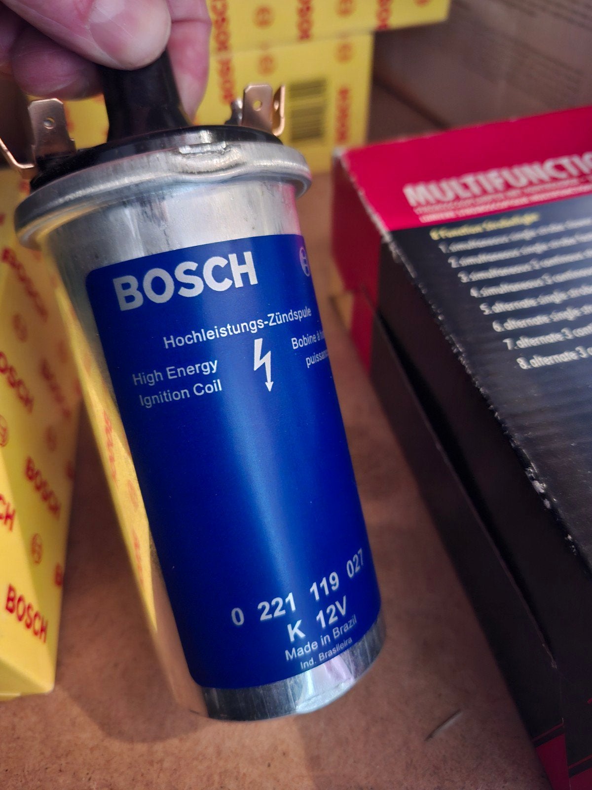 DE Blauwe Bosch Hoogenergetische Bobine 0 221 119 027 12V, Ophalen, Nieuw, Universele onderdelen