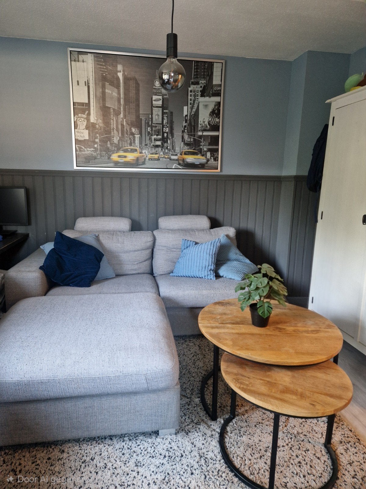 Gratis! - Bankje, met losse hocker, Ophalen, Gebruikt, 150 tot 200 cm, Hoekbank