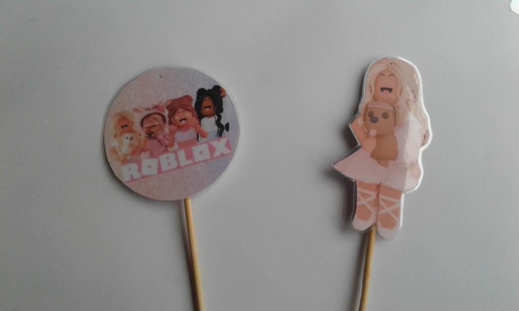 Roblox meisjes traktatie prikker, Hobby en Vrije tijd, Feestartikelen, Ophalen of Verzenden, Nieuw, Versiering, Verjaardag