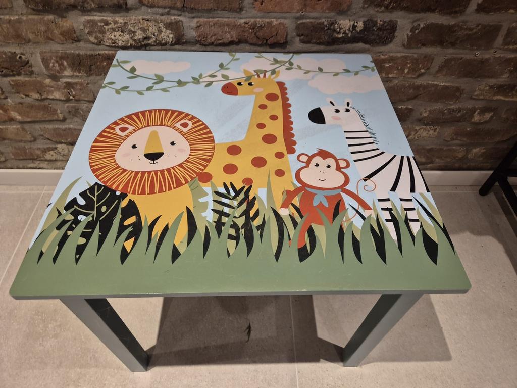 Kinder speeltafel LIDL met dierenprint, Kinderen en Baby's, Kinderkamer | Tafels en Stoelen, Ophalen, Gebruikt, Tafel(s)