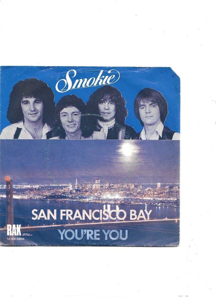 Single Smokie - San Francisco Bay, Cd's en Dvd's, Ophalen of Verzenden, Gebruikt, 7 inch, Pop