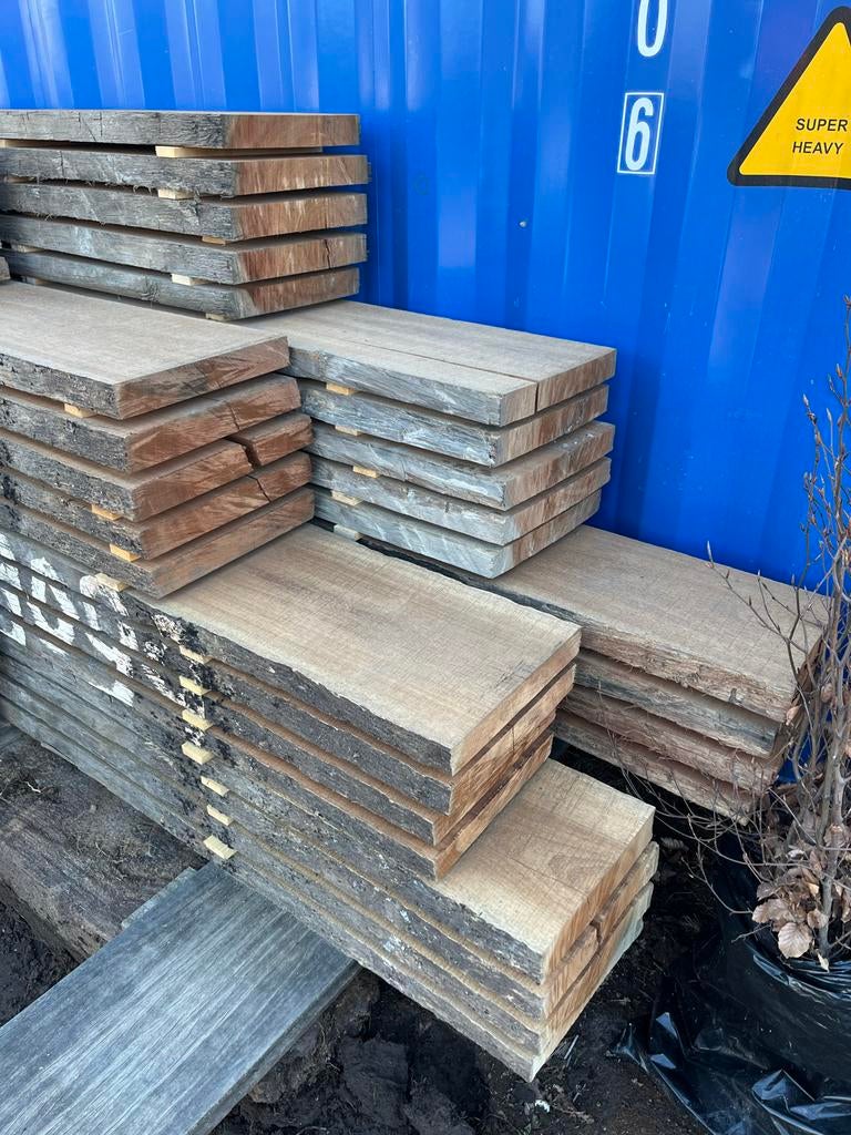 Basralocus en Groenhart Planken - 5cm dik en tot 6m lang!, Ophalen, Nieuw, Plank, Overige houtsoorten