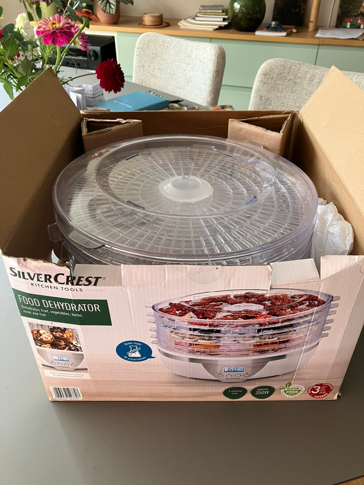 Silvercrest voedseldroger, Huis en Inrichting, Keuken | Keukenbenodigdheden, Overige typen, Ophalen, Gebruikt, Overige materialen