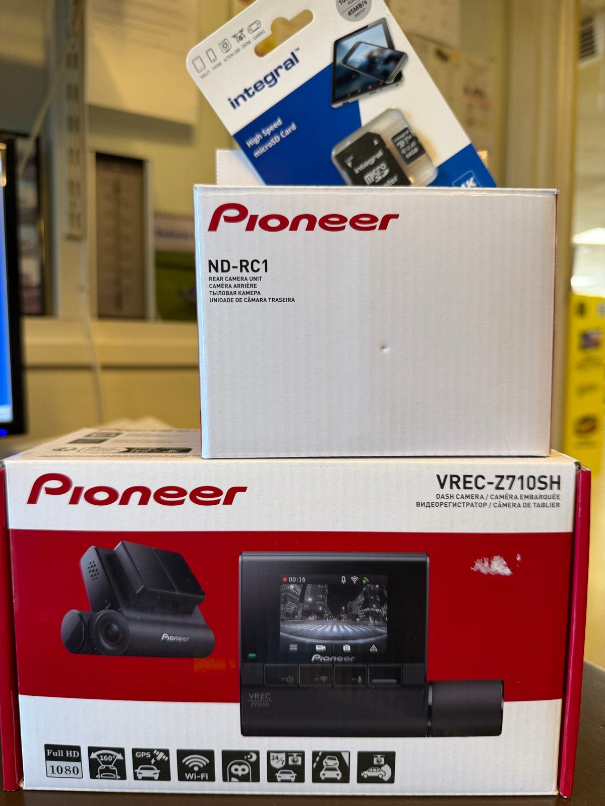 Pioneer Dashcam VREC-Z710SH met achteruitrijcamera ND-RC1, Ophalen of Verzenden, Nieuw