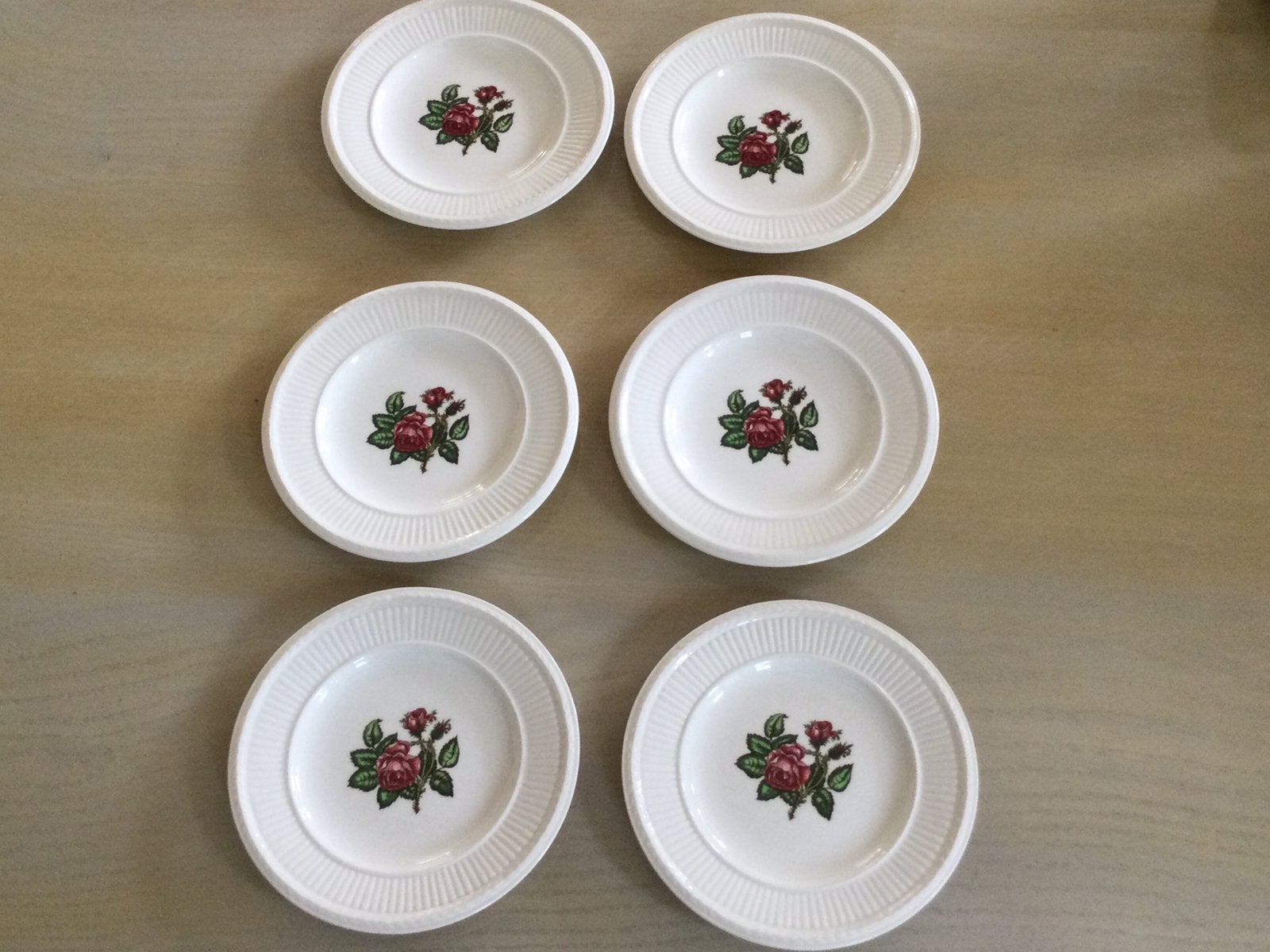 Wedgwood Moss rose 6 petit four schaaltjes 13cm nw, Ophalen of Verzenden