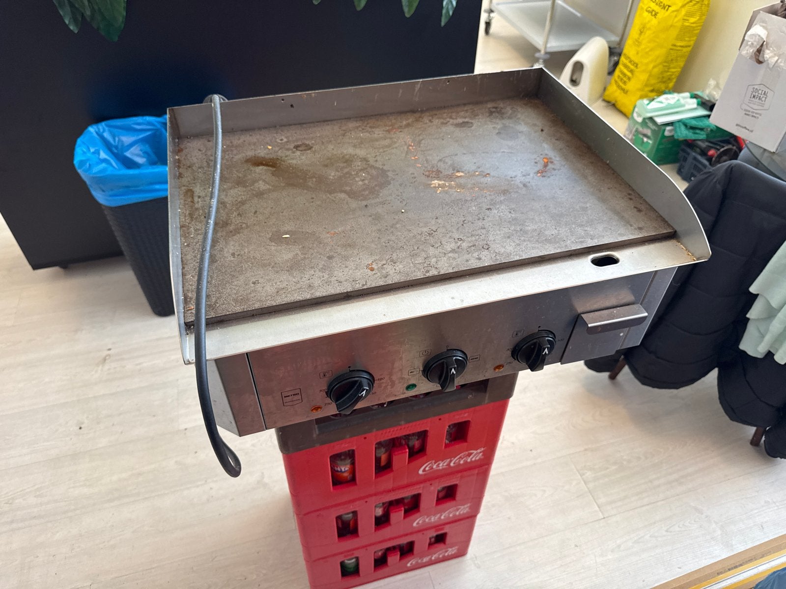 Professionele elektrische bakplaat - Gebruikt, Ophalen, Gebruikt, 60 cm of meer, Keramisch