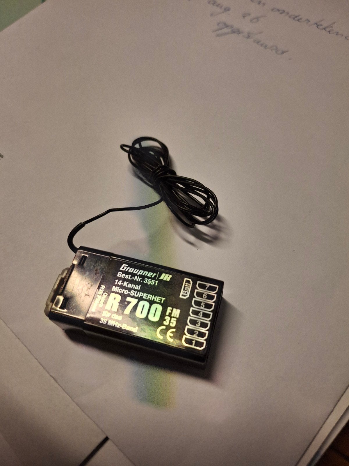 RC Ontvanger FM 35 MHz R700 Graupner, Hobby en Vrije tijd, Ophalen of Verzenden, Zo goed als nieuw