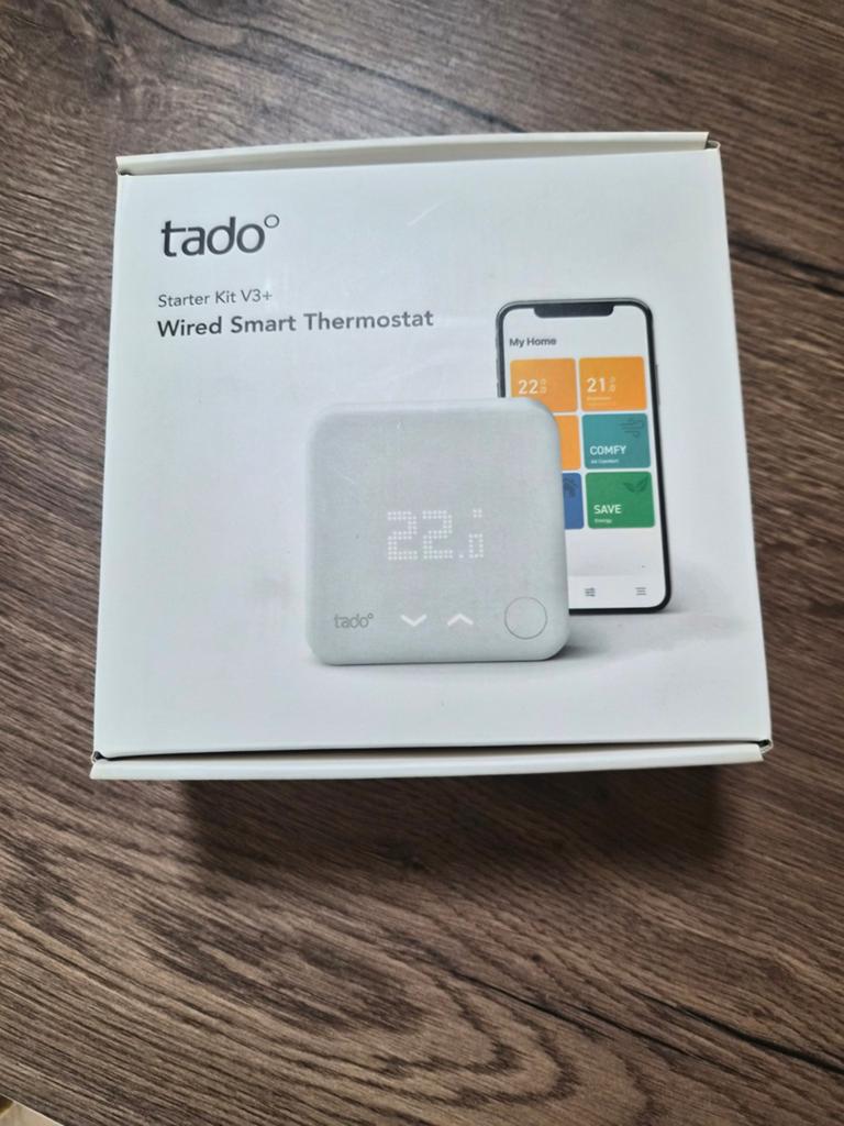 Tado slimme thermostaat V3+ starter kit, Ophalen of Verzenden, Slimme thermostaat, Nieuw