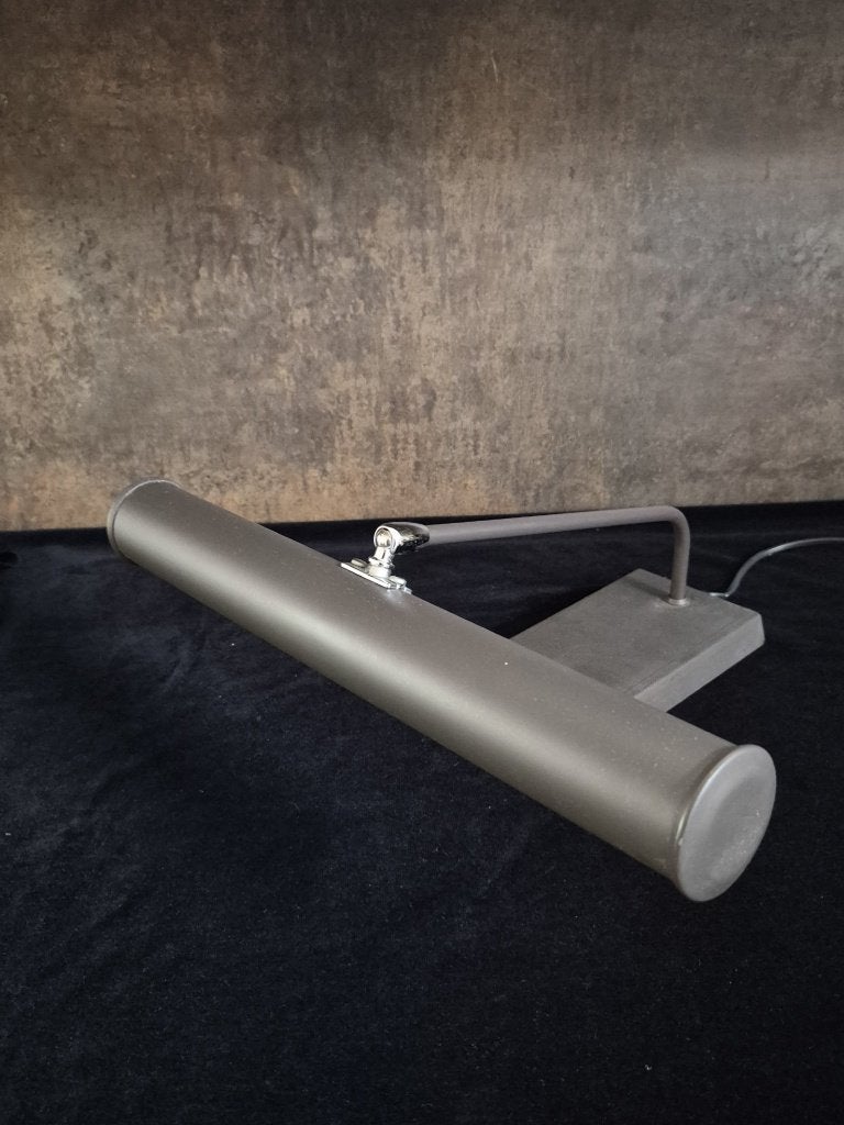 Pianolamp - Orgellamp - Metaal - Leeslamp - Bruin - 41 Cm, Ophalen, Gebruikt, Metaal, Minder dan 50 cm