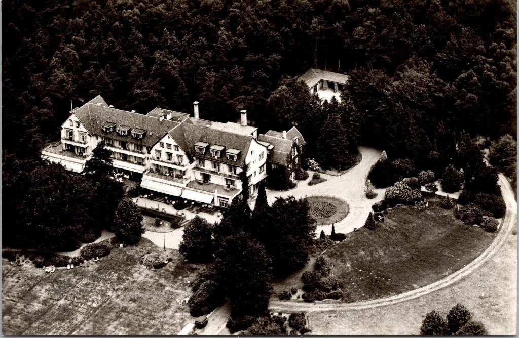 Oosterbeek - Hotel Restaurant de Bilderberg luchtopname, Verzenden, 1960 tot 1980, Ongelopen, Gelderland