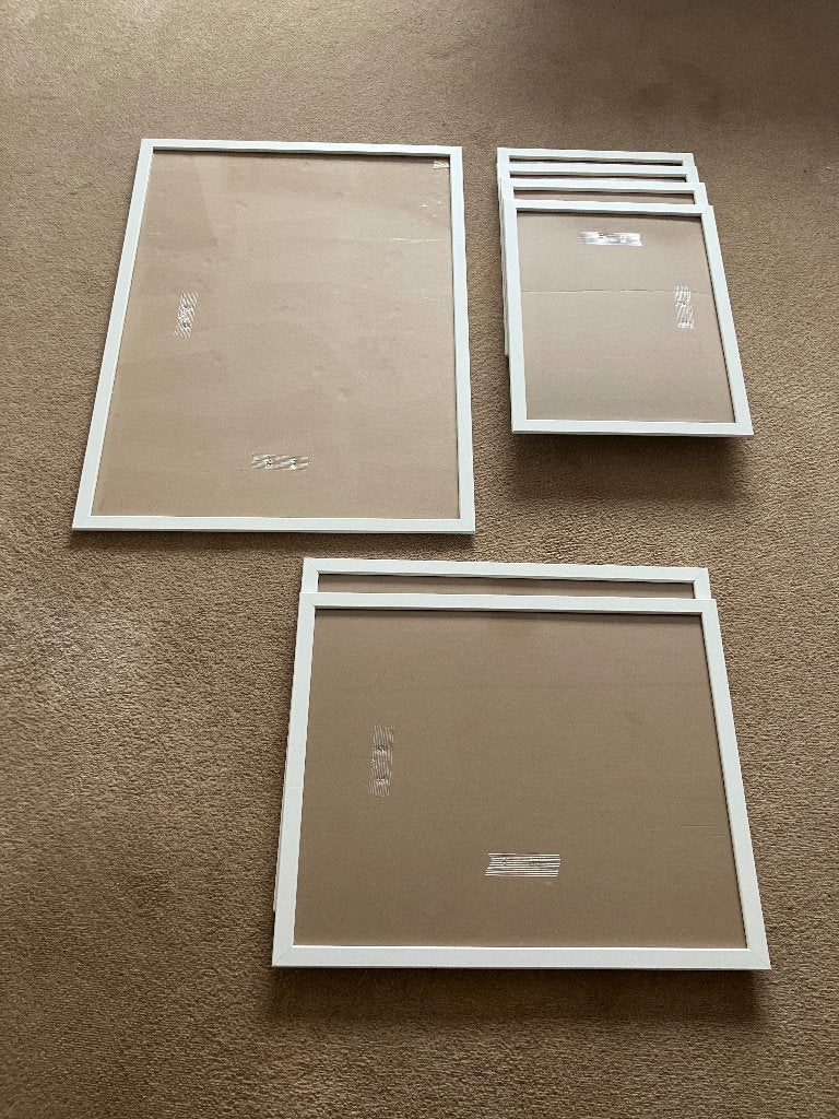 Verzameling IKEA FISKBO wissellijsten wit 7 stuks, Audio, Tv en Foto, Fotografie | Fotolijsten, Ophalen, Gebruikt, Wissellijst