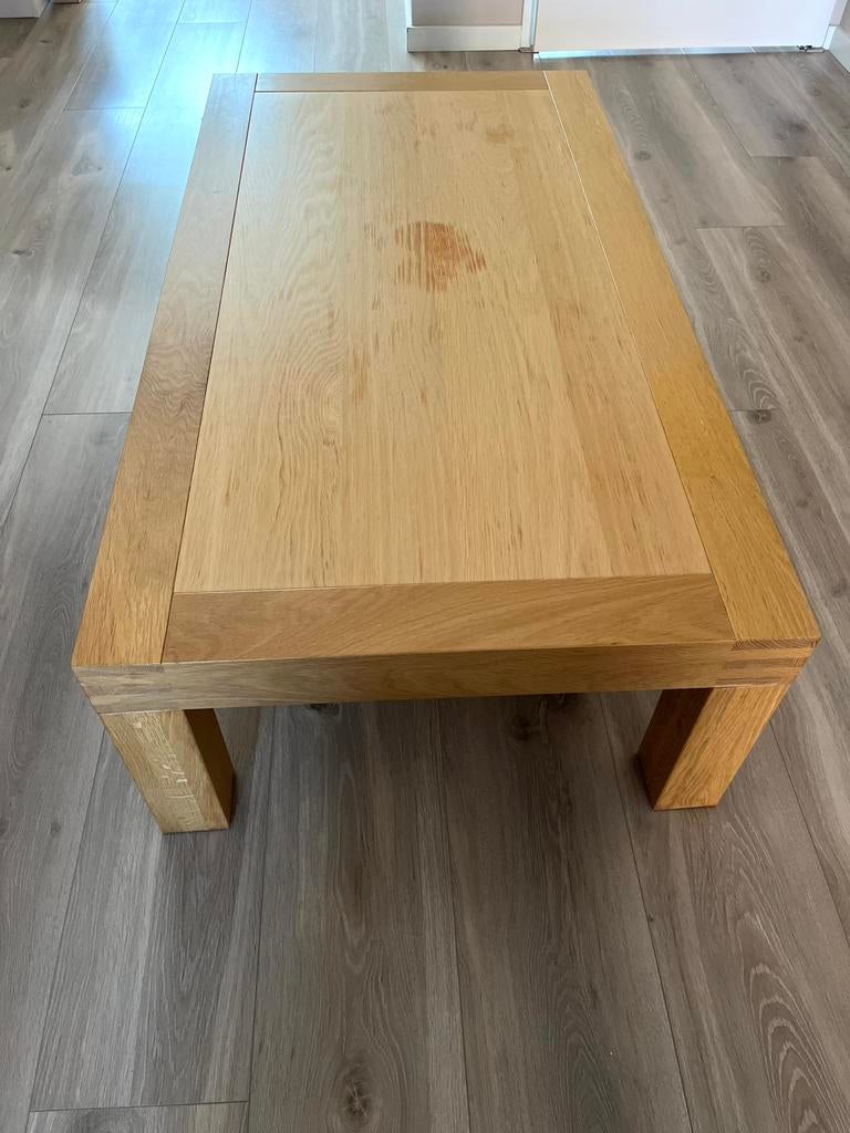 Goossens salontafel Clear eiken, Ophalen, Gebruikt, 100 tot 150 cm, Eikenhout