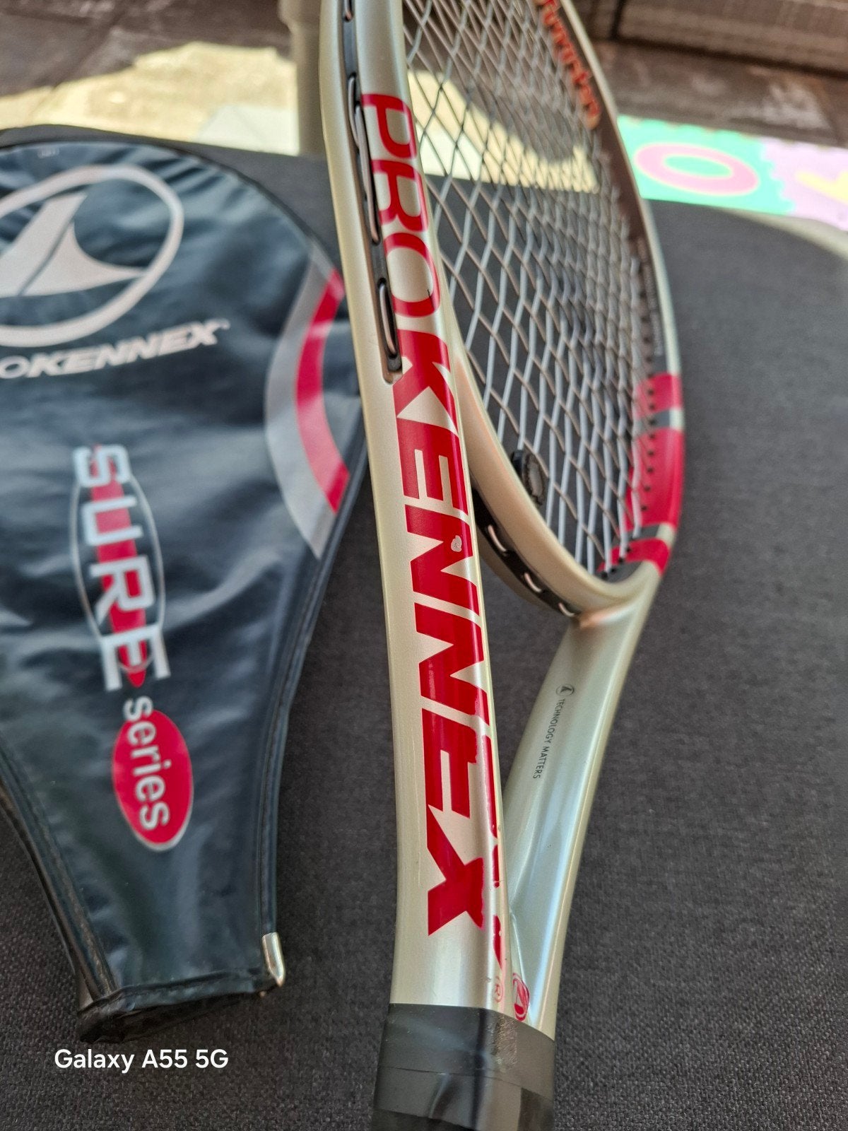 ProKennex Sure Red Tennisracket met hoes L1, Overige merken, Gebruikt, L1, Onbekend