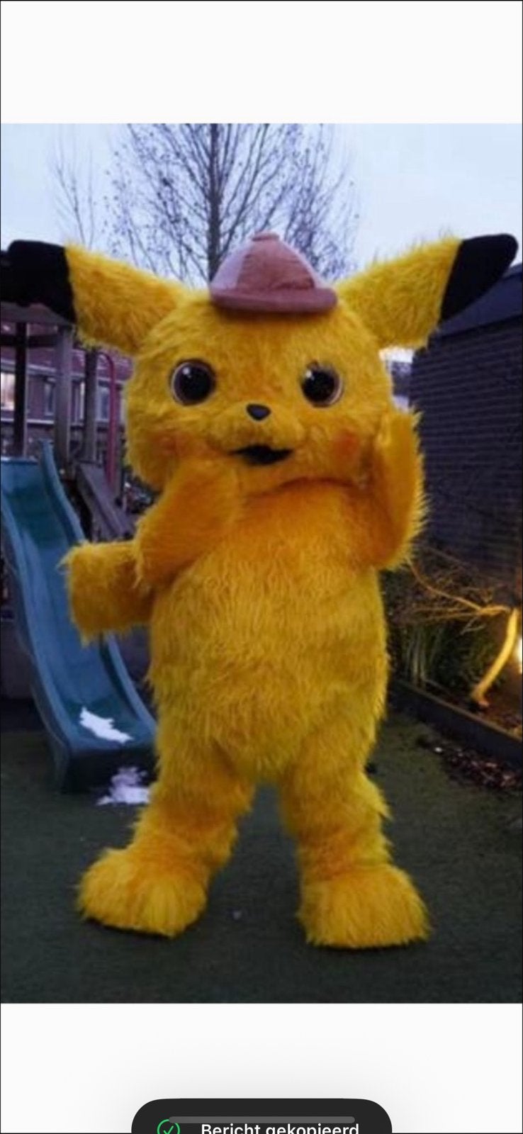 Mascotte pikachu, Hobby en Vrije tijd, Ophalen of Verzenden, Zo goed als nieuw, Verjaardag