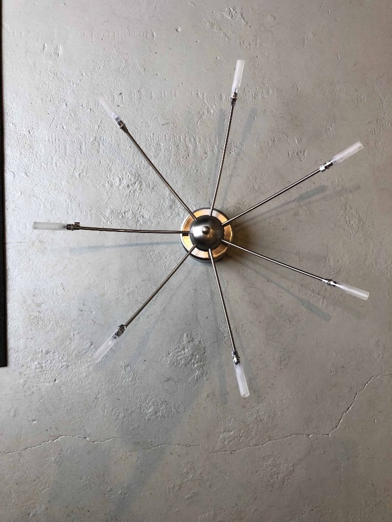 Design plafondlamp incl. trafo en lampjes, Ophalen of Verzenden, Zo goed als nieuw, Glas