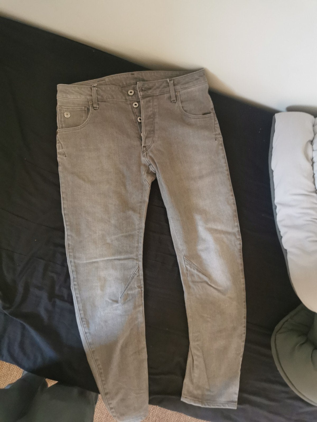 G-Star RAW Arc 3D Slim Jeans - Grijs (W30 L34), W32 (confectie 46) of kleiner, Ophalen of Verzenden, Grijs, Gedragen