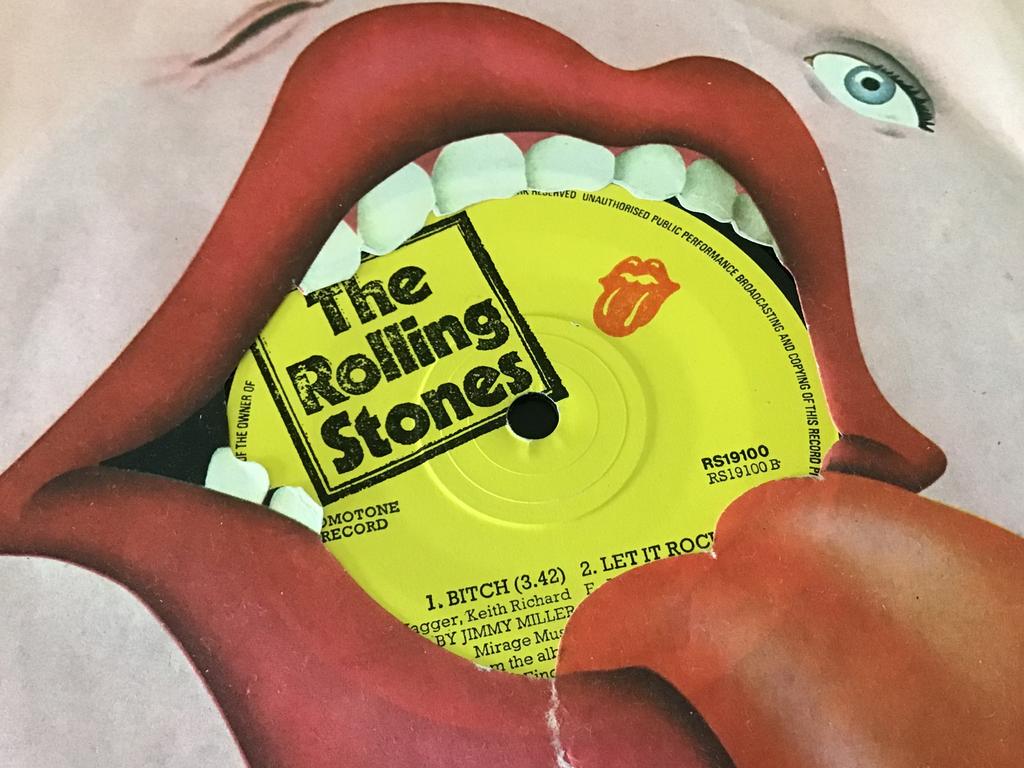 Rolling Stones maxi single, Brown Sugar, Bitch, let it rock, 7 inch, Ophalen of Verzenden, Zo goed als nieuw, Pop