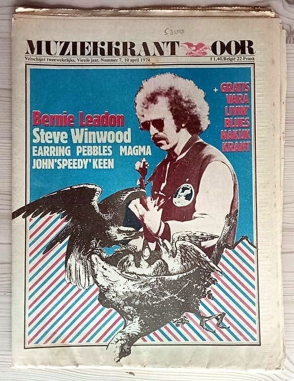 Golden Earring: Muziekkranr OOR, 10.04.1974, Ophalen of Verzenden, Gebruikt, Foto of Kaart