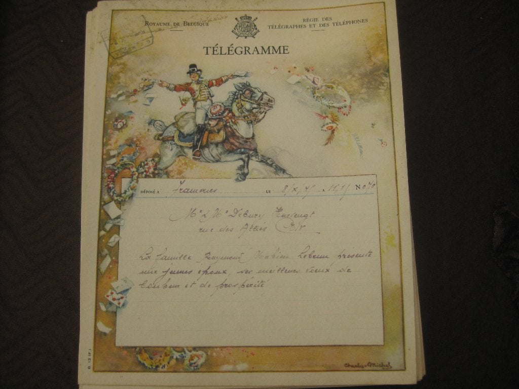 Oude Belgische Telegrammen - Diverse Thema's, Ophalen of Verzenden, Voor 1920, Gelopen, Overige thema's