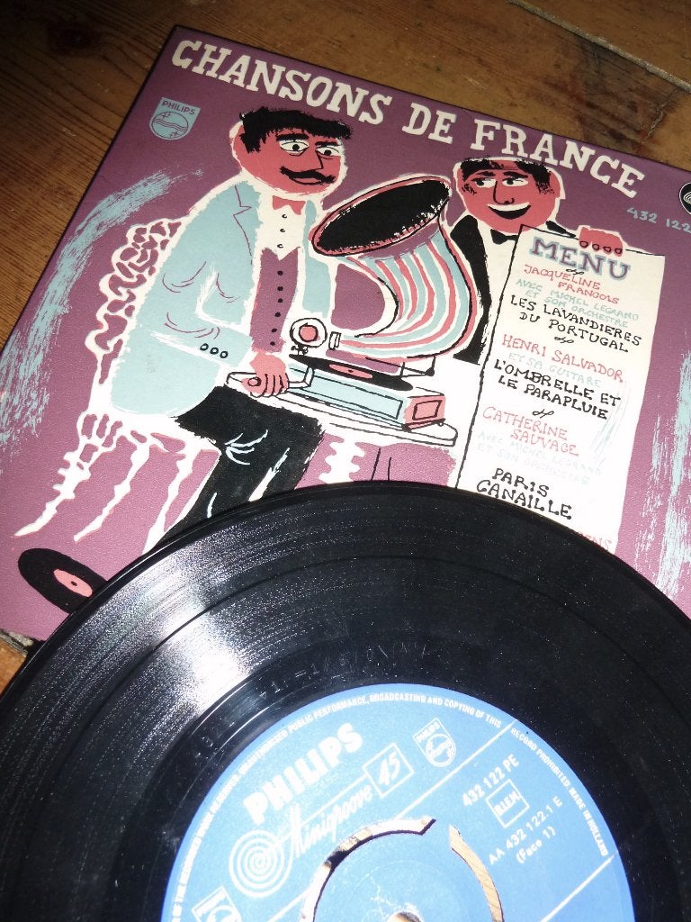 vinyl EP CHANSONS DE FRANCE 432 122 PE 1957, Gebruikt, Ophalen of Verzenden, EP, Pop