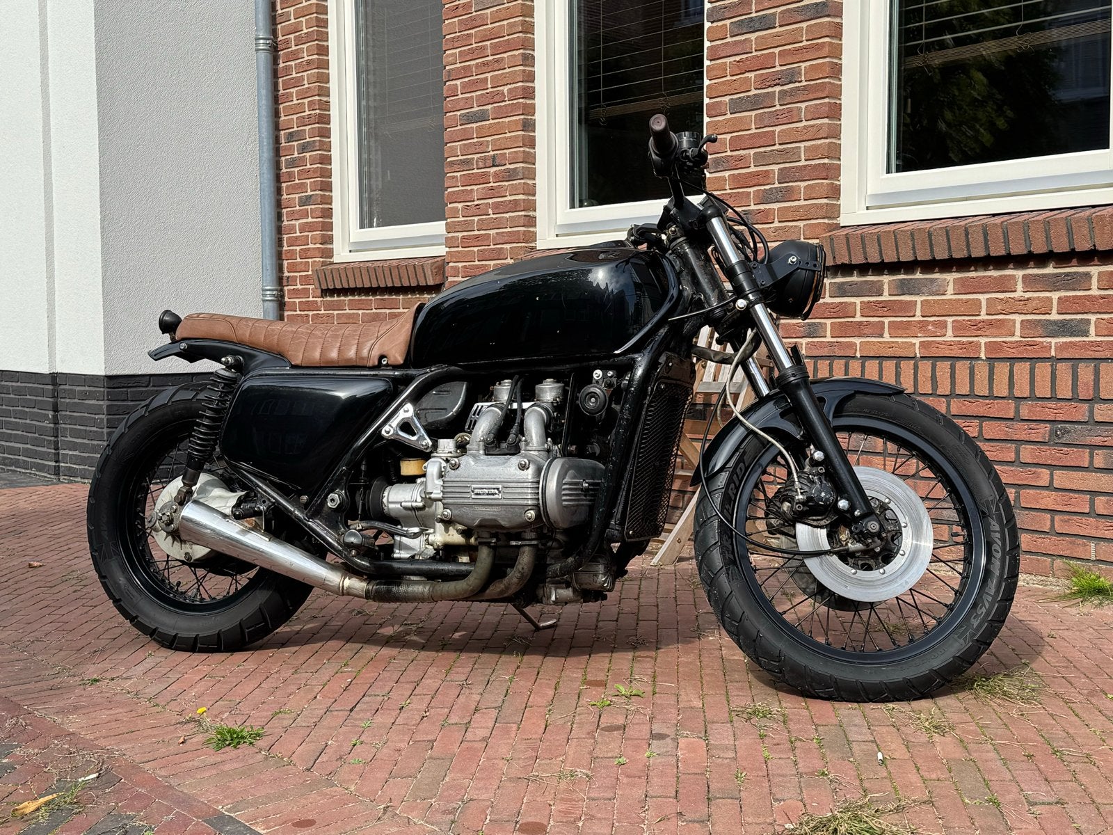 Honda Goldwing GL 1000cc Custom Caferacer, Motoren, Cardan-aandrijving, Gebruikt, Particulier, 1000 cc