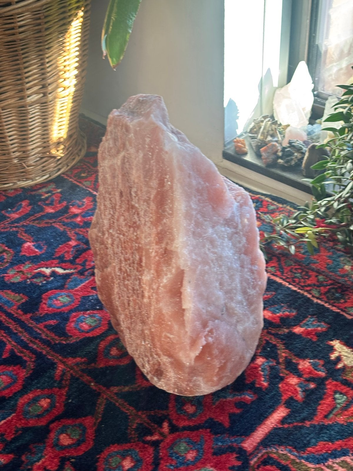 Grote Roze Himalaya Zoutlamp himalaya salt lamp, Ophalen, Overige merken, Gebruikt, Roze